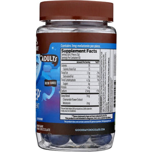 Good Day Dark Chocolate Melatonin - Adult Natural Sleep Aid Supplement (80 Count) - Suppviv