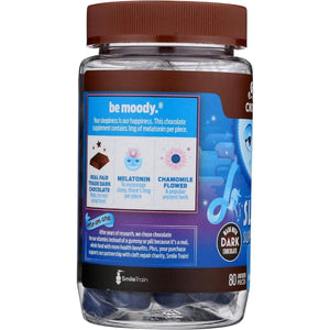 Good Day Dark Chocolate Melatonin - Adult Natural Sleep Aid Supplement (80 Count) - Suppviv