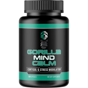 Gorilla Mind Calm - Potent Relaxation & Stress Reduction (120 Capsules) - Suppviv
