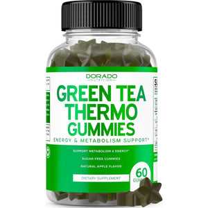 Green Tea Fat Burner Weight Loss Gummies (60 Count) Fat Burner Women - Suppviv