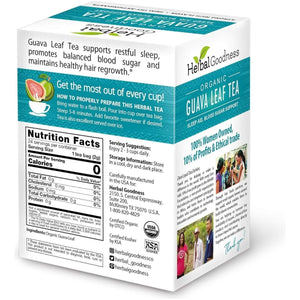 Guava Leaf Tea 24 Tea Bags - 100% Organic Natural Guava Leaves Tea - Suppviv