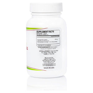 Health as It Ought to Be Ashwagandha 7% Withanolides Supplement 60 Capsules - Suppviv