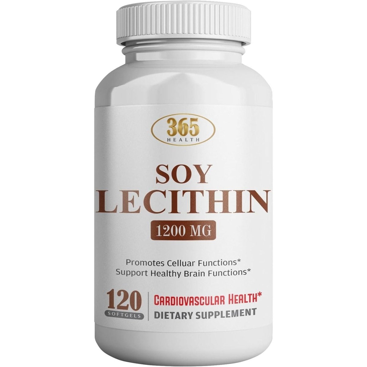 HEALTH LFE Lecithin 1200Mg, High Potency, 120 Softgels - Suppviv