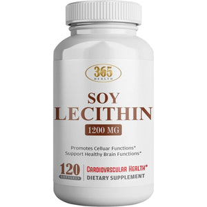 HEALTH LFE Lecithin 1200Mg, High Potency, 120 Softgels - Suppviv