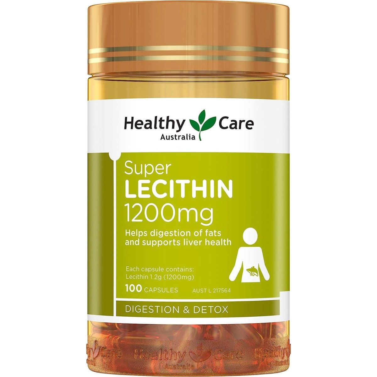 Healthy Care Lecithin 1200Mg 100Caps - Suppviv