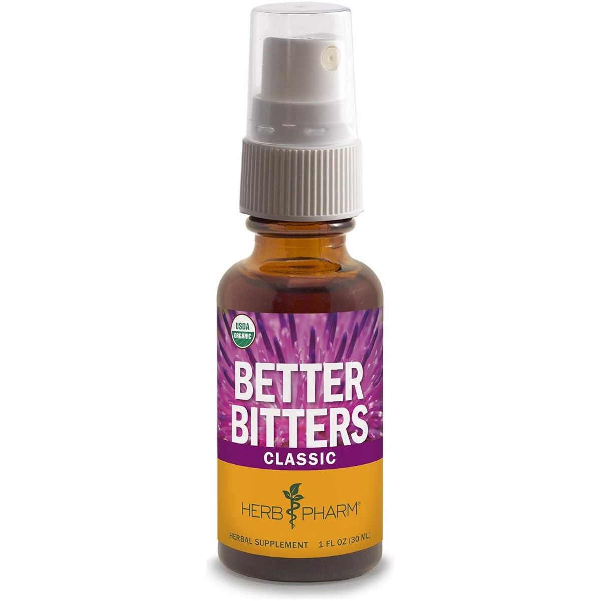 Herb Pharm Better Bitters Certified Organic Digestive Bitters, Classic, 1 Ounce - Suppviv