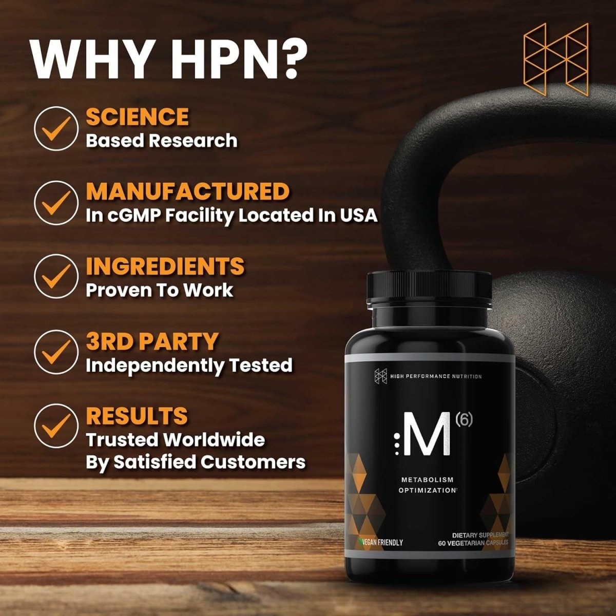 High Performance Nutrition Metabolism Booster & Fat Burner 60 Capsules - Suppviv