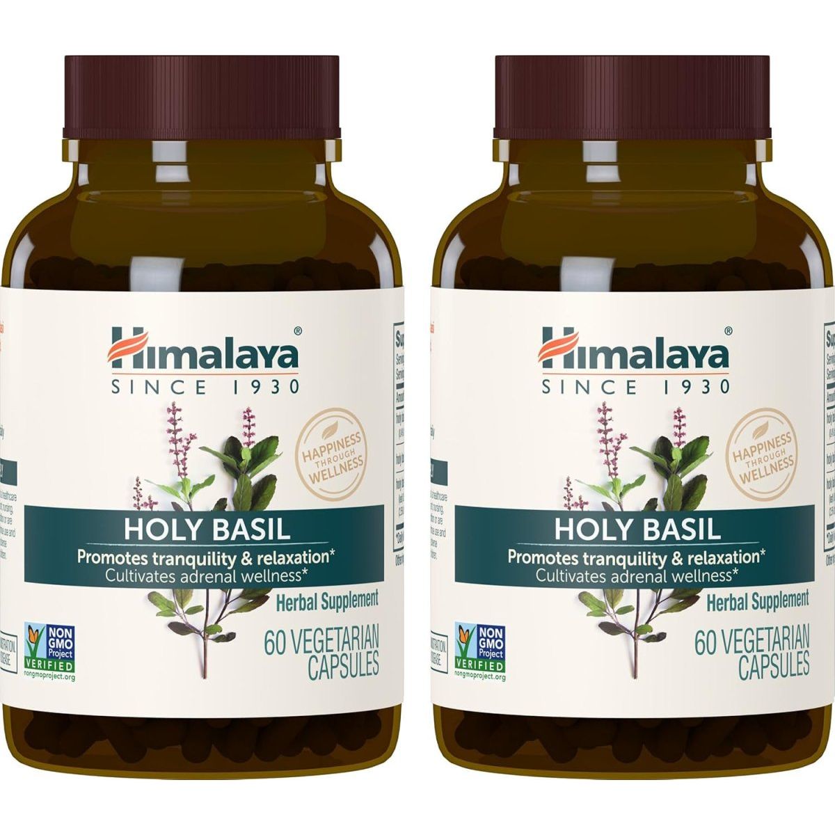 Himalaya Holy Basil Tulsi Herbal Supplement, 720 Mg, 60 Capsules, 2 Pack - Suppviv