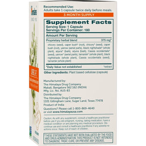 Himalaya Livercare Herbal Supplement Liver Cleanse 375 Mg 180 Capsules 90 Day Supply - Suppviv