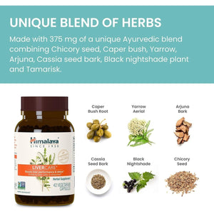 Himalaya Livercare Herbal Supplement Liver Cleanse 375 Mg 180 Capsules 90 Day Supply - Suppviv