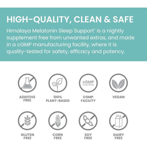 Himalaya Melatonin Sleep Support with GABA, L - Theanine and Melatonin 60 Capsules - Suppviv