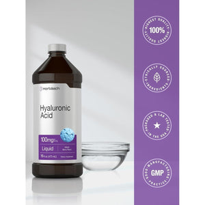 Horbäach Liquid Hyaluronic Acid Supplement | 100 Mg | 16 Oz | Mixed Berry Flavor - Suppviv
