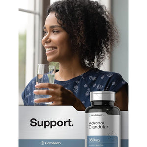 Horbäach Raw Adrenal Glandular | 350 Mg | 90 Capsules | - Suppviv