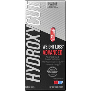 Hydroxycut Advanced - 60 Rapid - Release Liquid Capsules - Thermogenic Calorie Burn, Maximize Energy - Suppviv