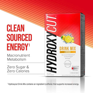 Hydroxycut Drink Mix, Lemonade - Boost Metabolism, Burn Calories, Increase Energy (21 Packets) - Suppviv