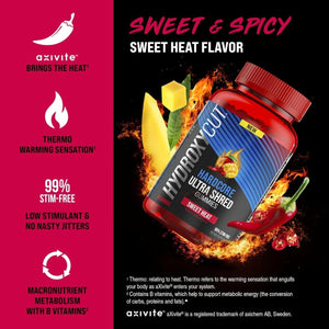 Hydroxycut Hardcore Ultra Shred Gummies, Sweet Heat - 99% Stimulant Free - Suppviv