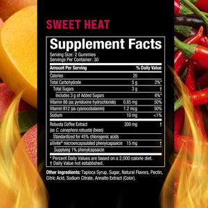 Hydroxycut Hardcore Ultra Shred Gummies, Sweet Heat - 99% Stimulant Free - Suppviv
