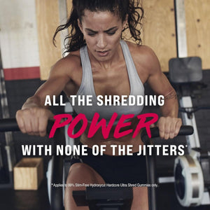 Hydroxycut Hardcore Ultra Shred Gummies, Sweet Heat - 99% Stimulant Free - Suppviv