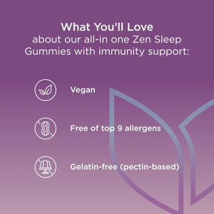 Hyland'S Rest & Fortify Zen Sleep Aid + Immune Support - 42 Vegan Gummies - Suppviv