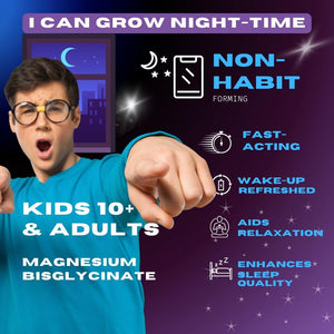I Can Grow Night Time Kids 10+ - Natural Sleep Aids for Adults & Teens - Suppviv