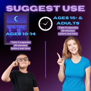 I Can Grow Night Time Kids 10+ - Natural Sleep Aids for Adults & Teens - Suppviv