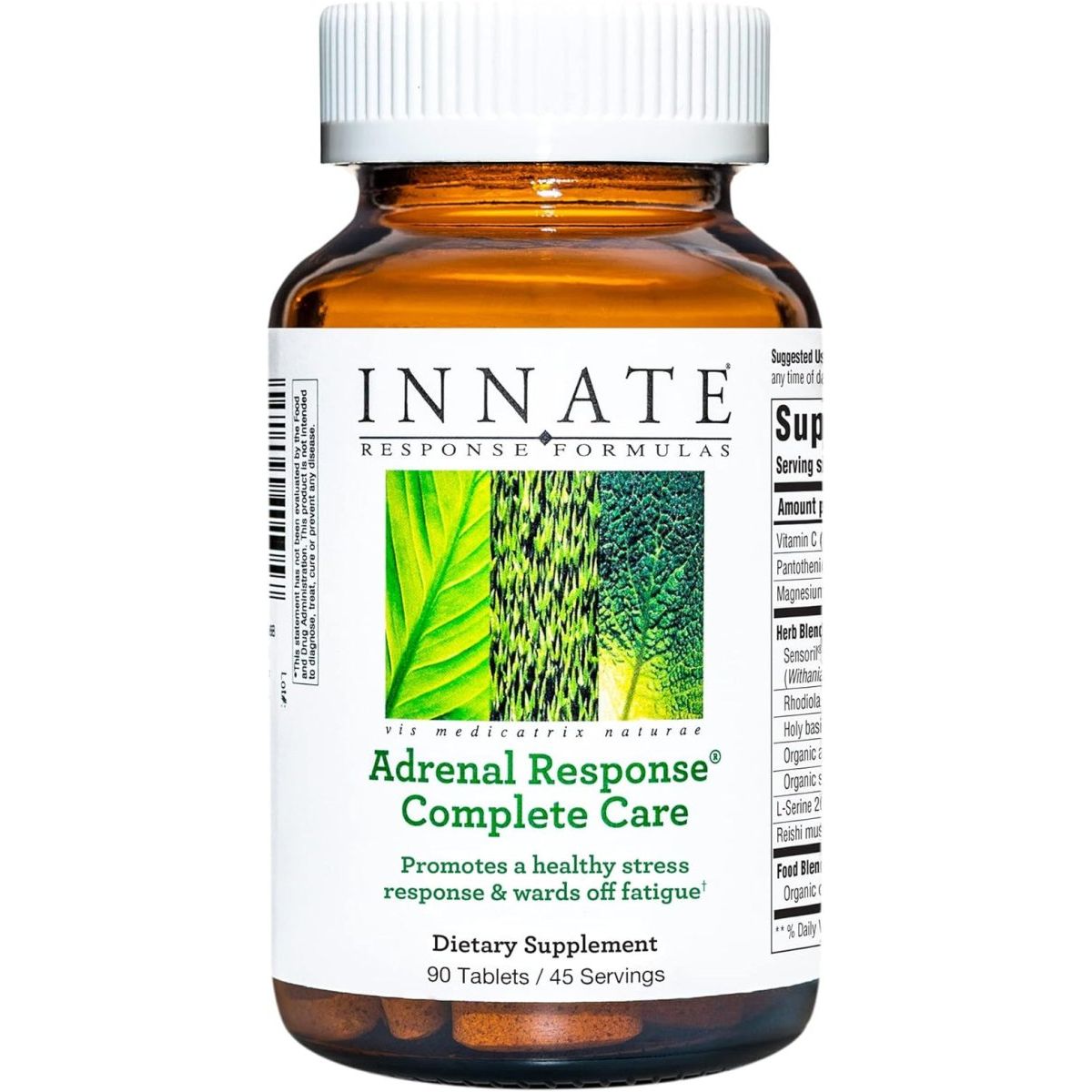 INNATE Response Formulas Adrenal Response Complete Care - with Ashwagandha (90 Tablets) - Suppviv
