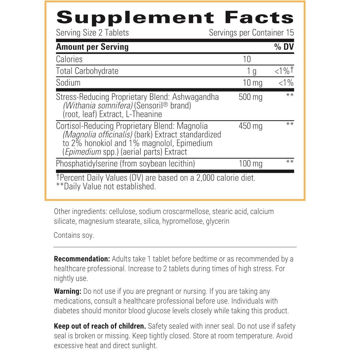 Integrative Therapeutics - Cortisol Manager | Supports Relaxation & Calm* - 30 Tablets - Suppviv