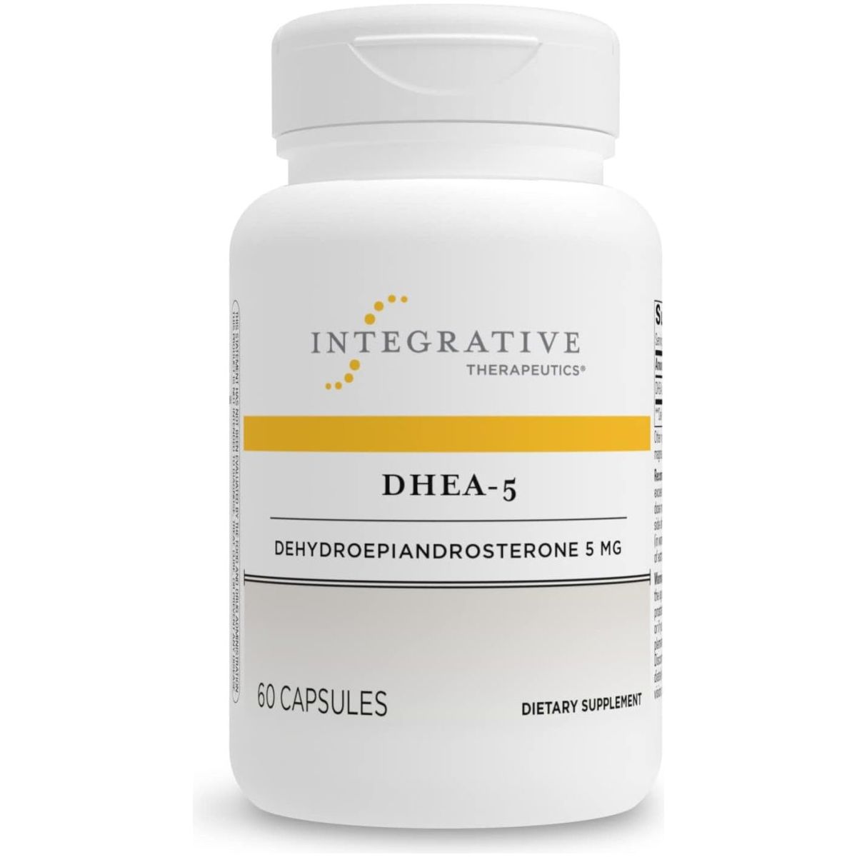 Integrative Therapeutics DHEA - 5 - Gluten Free - Dairy Free - Vegan - 60 Capsules - Suppviv
