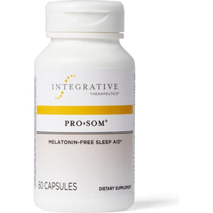 Integrative Therapeutics Pro - Som - Melatonin - Free Sleep Support* - Helps Reduce Waking after Sleep Onset* - with L - Theanine, Magnesium, Magnolia Bark and Curcumin Extract - 60 Capsules - Suppviv