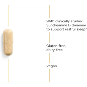 Integrative Therapeutics Pro - Som - Melatonin - Free Sleep Support* - Helps Reduce Waking after Sleep Onset* - with L - Theanine, Magnesium, Magnolia Bark and Curcumin Extract - 60 Capsules - Suppviv