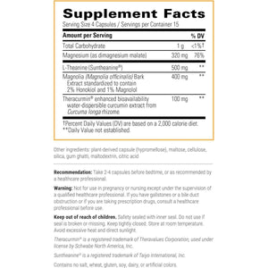 Integrative Therapeutics Pro - Som - Melatonin - Free Sleep Support* - Helps Reduce Waking after Sleep Onset* - with L - Theanine, Magnesium, Magnolia Bark and Curcumin Extract - 60 Capsules - Suppviv