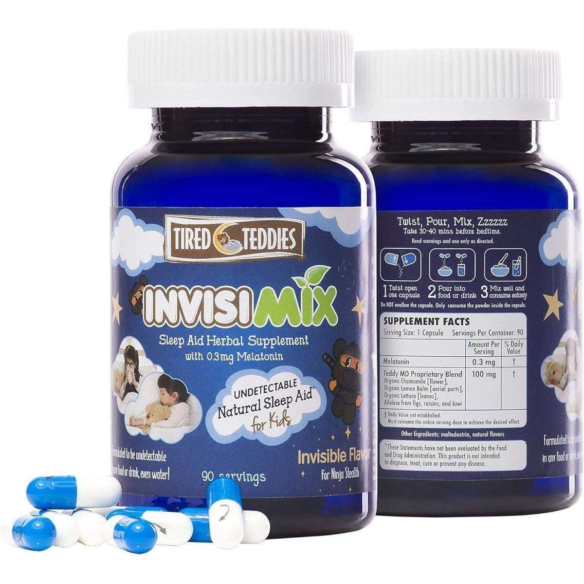 Invisimix Melatonin (0.3Mg) Herbal Supplement - Suppviv