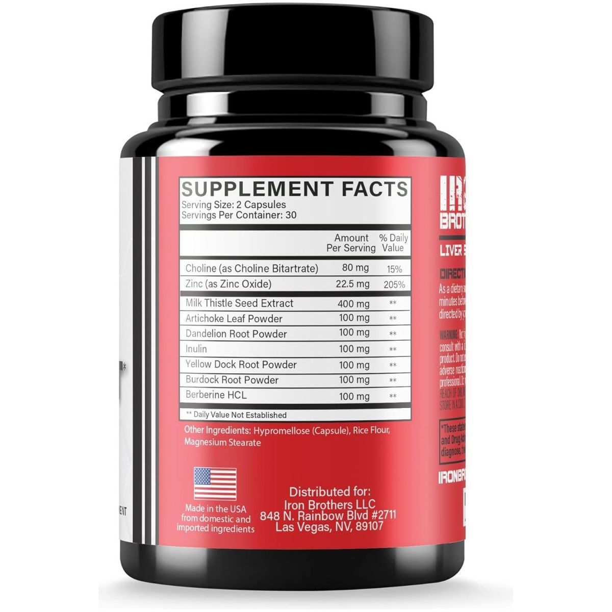 Iron Brothers Supplements Liver Cleanse Detox & Repair Supplement - 60 Capsules - Suppviv