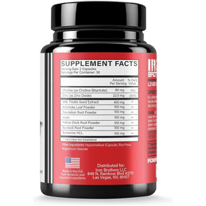 Iron Brothers Supplements Liver Cleanse Detox & Repair Supplement - 60 Capsules - Suppviv