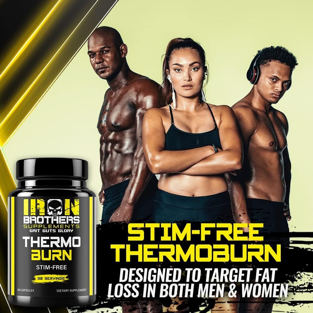Iron Brothers Supplements Stimulant Free Fat Burners for Women and Men - 30 Day Supply - Suppviv