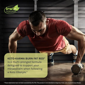 Irwin Naturals Keto - Karma Burn Fat RED & Keto Diet Support - with Nitric Oxide Booster - Suppviv