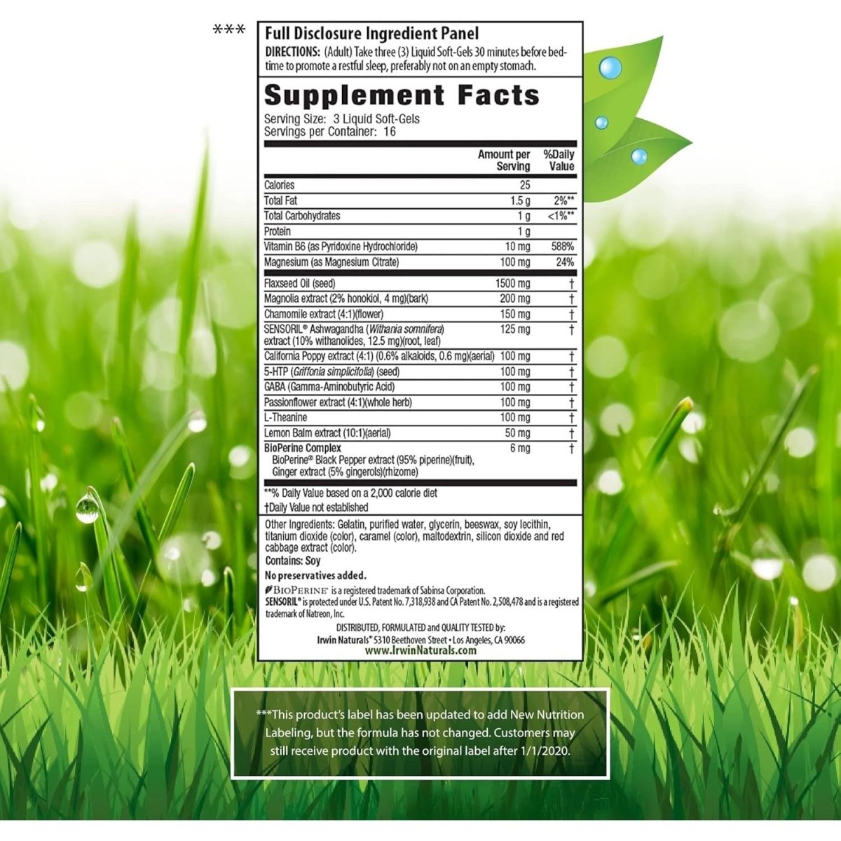 Irwin Naturals Power to Sleep PM Melatonin Free - 50 Liquid Soft Gels - Suppviv