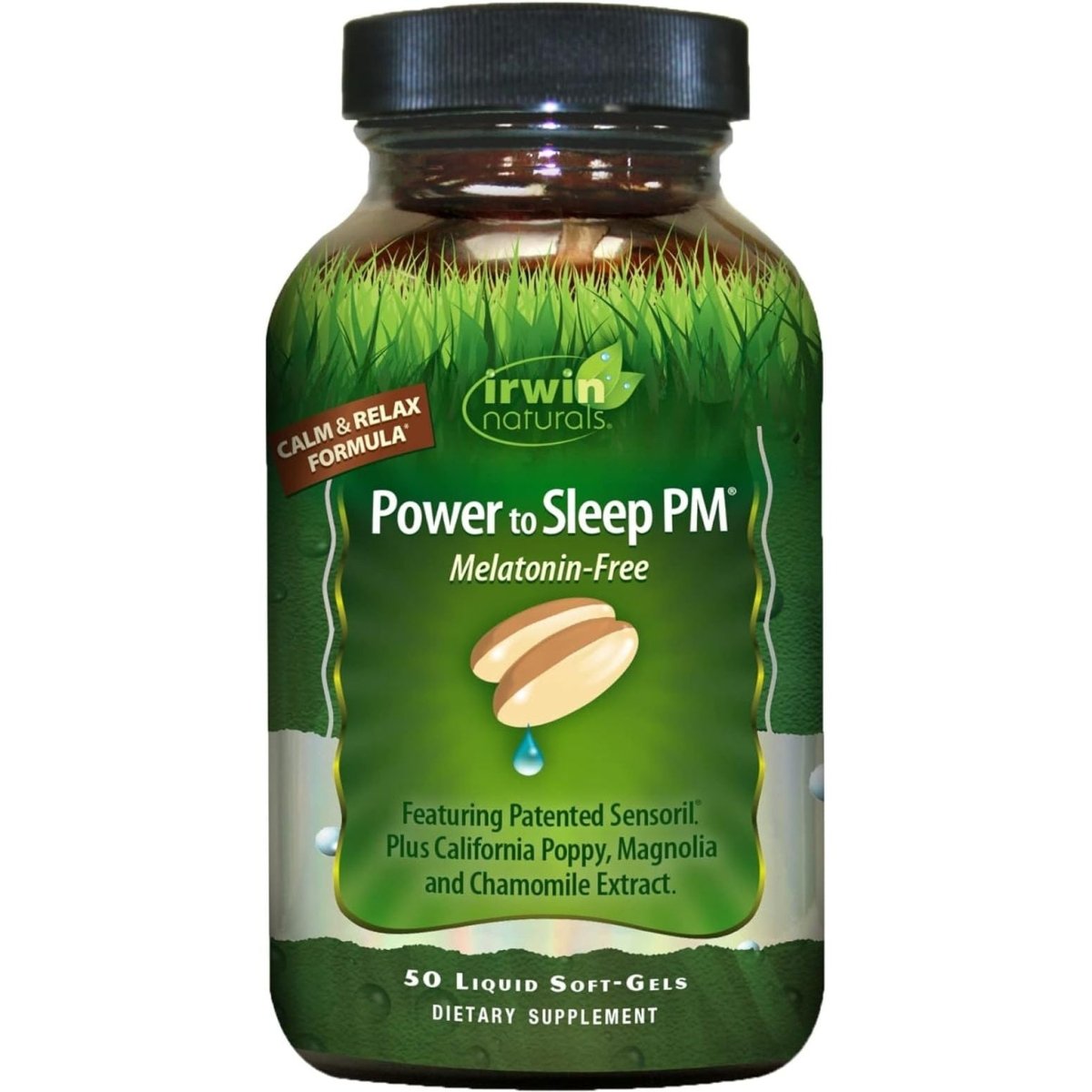Irwin Naturals Power to Sleep PM Melatonin Free - 50 Liquid Soft Gels - Suppviv