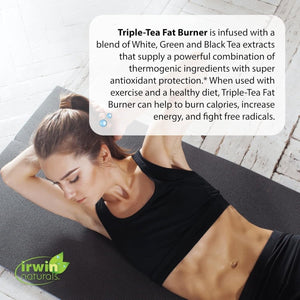 Irwin Naturals Triple Tea Fat Burner, 75 Liquid Softgels - Suppviv