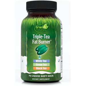 Irwin Naturals Triple Tea Fat Burner, 75 Liquid Softgels - Suppviv