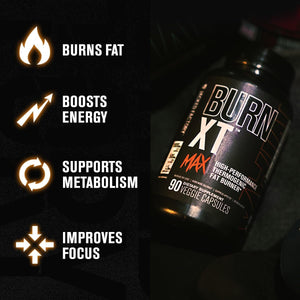 Jacked Factory Burn - Xt Max - High - Performance Thermogenic Fat Burner & Appetite Suppressant 90 Capsules - Suppviv