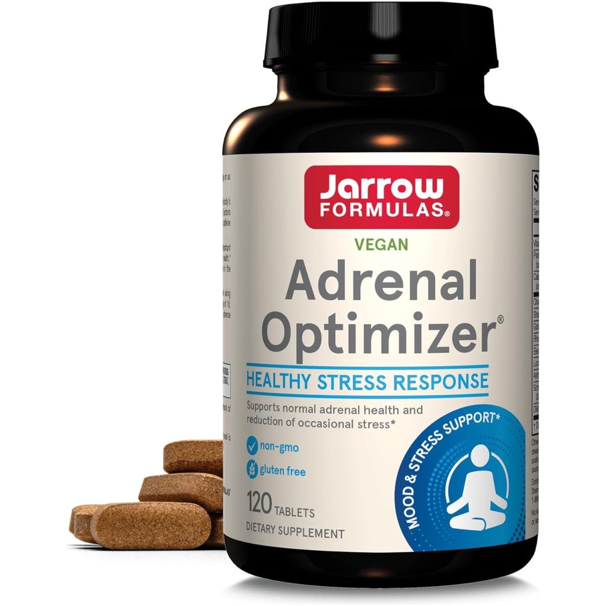Jarrow Formulas® Adrenal Optimizer®, Supports Reduction of Occasional Stress, 120 Vegan Tablets - Suppviv