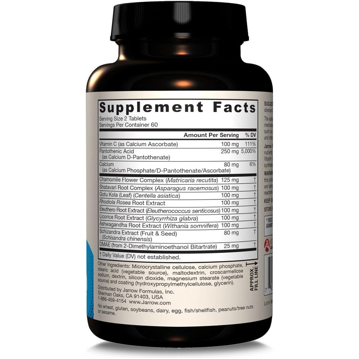 Jarrow Formulas® Adrenal Optimizer®, Supports Reduction of Occasional Stress, 120 Vegan Tablets - Suppviv