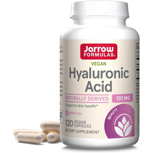 Jarrow Formulas Hyaluronic Acid 120Mg, Dietary Supplement, Skin Health Support, 120 Veggie Capsules, - Suppviv