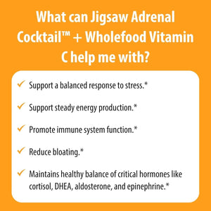 Jigsaw Adrenal Cocktail™ + Wholefood Vitamin C | 60 Servings - Suppviv