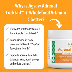 Jigsaw Adrenal Cocktail™ + Wholefood Vitamin C | 60 Servings - Suppviv
