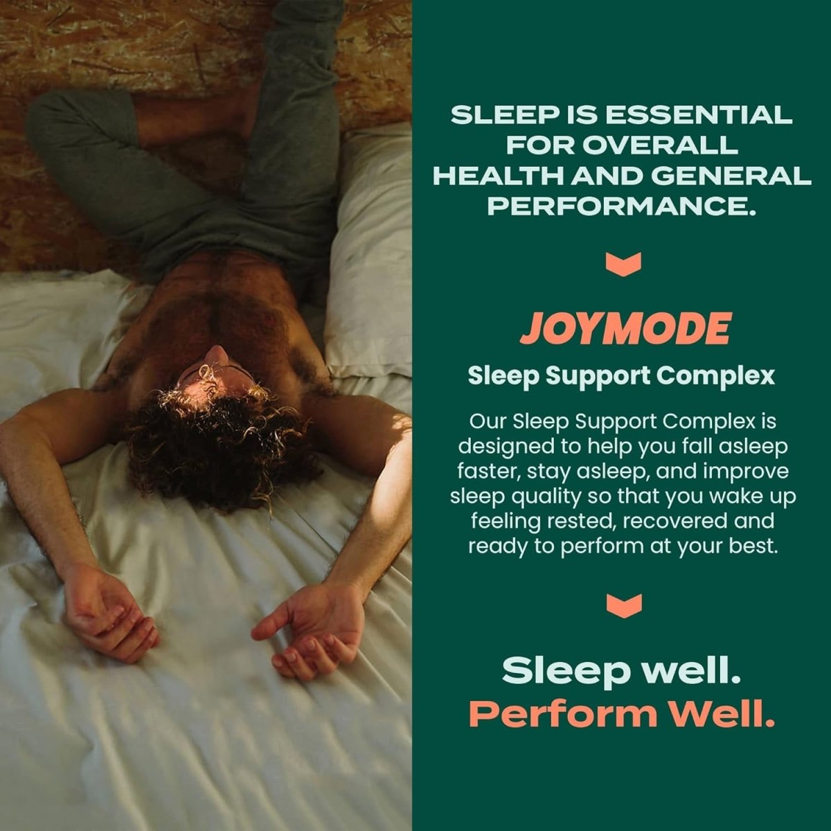 JOYMODE Sleep Aid Supplement for Adults with L Theanine, Melatonin (60 Ct) - Suppviv