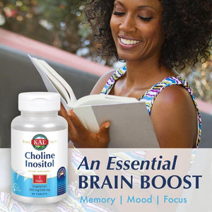 KAL Choline Inositol Tablets 195/500 Mg 90 Count - Suppviv