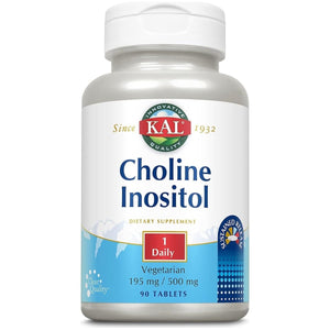 KAL Choline Inositol Tablets 195/500 Mg 90 Count - Suppviv