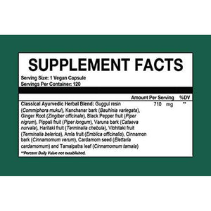 Kanchnar Guggul – Thyroid & Glandular Harmony – 120 Vegan Capsules - Suppviv